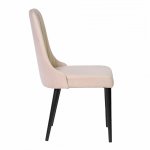 Kongsberg chair, soft pink velor