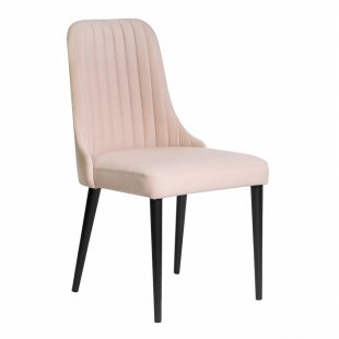 Kongsberg chair, soft pink velor