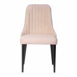 Kongsberg chair, soft pink velor