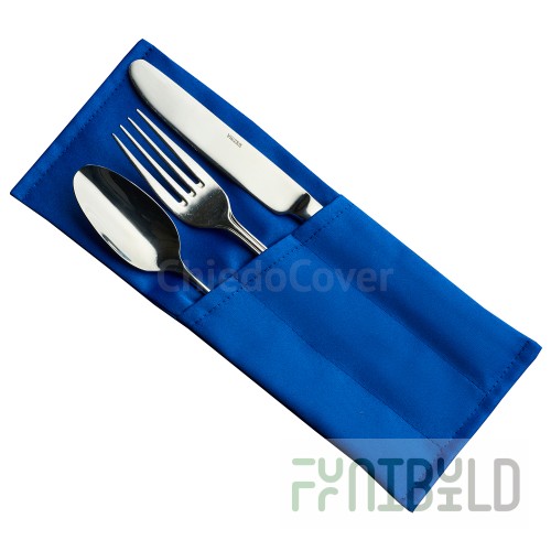 Envelope for 3 devices Zhuravinka, satin stitch cornflower blue