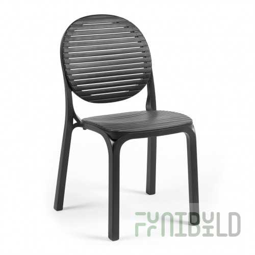 Plastic chair Dalia, anthracite