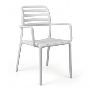 Costa plastic chair, white