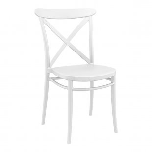 Plastic chair Cross, white