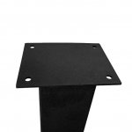 Table leg square in Loft style - black 135 cm