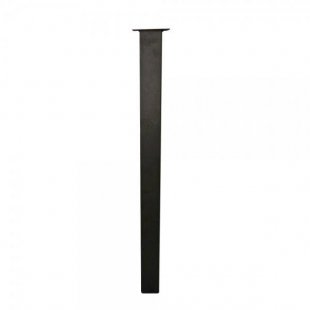 Table leg square in Loft style - black 135 cm