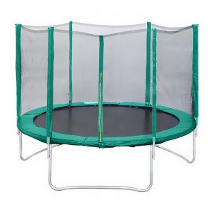 Frame trampoline for cottages and streets with safety net 244D