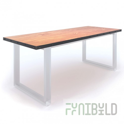 Loft tabletop Strip-Rivet 2000x800
