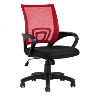 TopChairs Simple office chair red