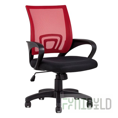 TopChairs Simple office chair red
