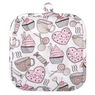 Potholder square French dessert