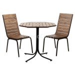 Table Lider 21, outdoor, made of slats, octagon