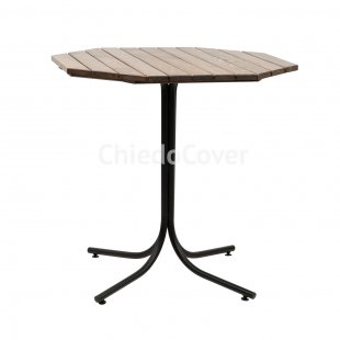 Table Lider 21, outdoor, made of slats, octagon