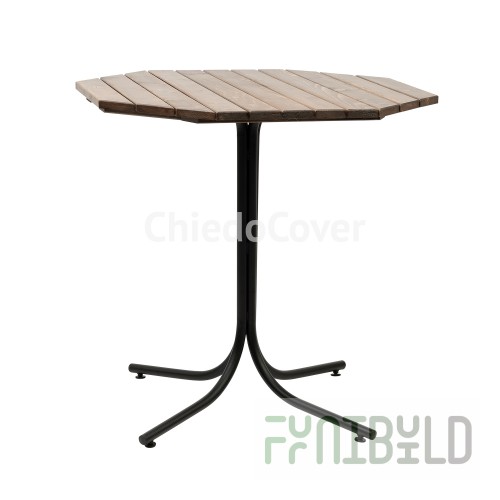Table Lider 21, outdoor, made of slats, octagon