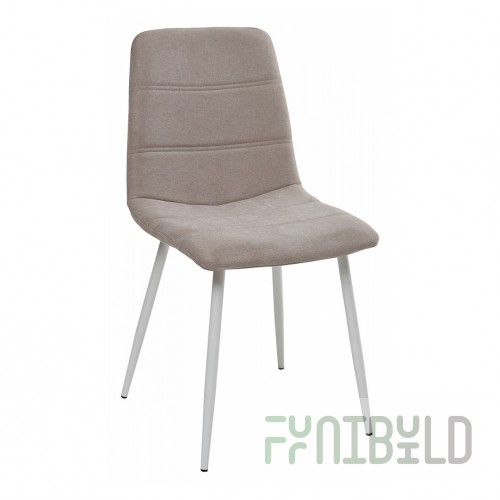 Howard chair grey beige/white legs