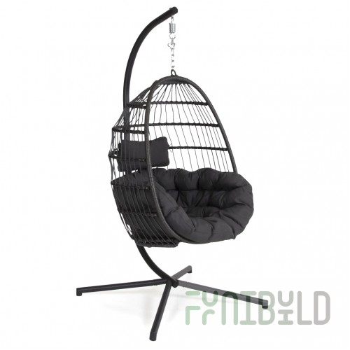 Hanging chair Lora Loft made of artificial rattan