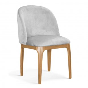 Grace chair, silver, oak legs, BL03