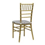 Chiavari chair wooden with colored cushion, Gold Chiavari chair wooden with colored cushion, Gold