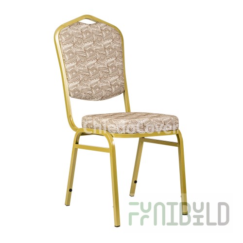 Chair Hit 20mm - gold, Labyrinth beige