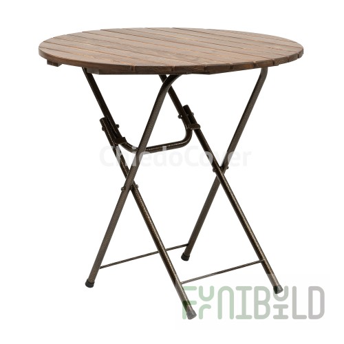 Table Leader 4, outdoor, made of slats