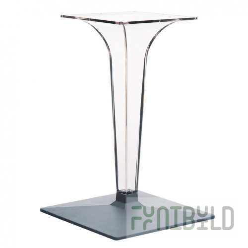 Transparent table base Ice