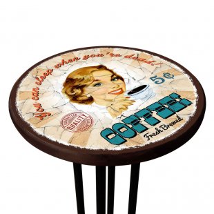 Table with Coffee Print