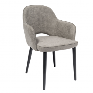 Chair Venus, microfiber color steel