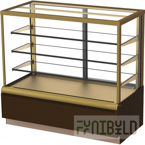 Showcase confectionery KAYMAN K-VK-900 quadro bronze