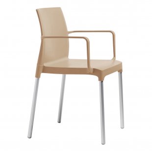 Plastic chair Chloe Mon Amour, Tortora