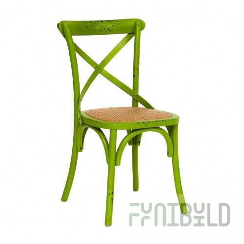 Chair Crossback green patina