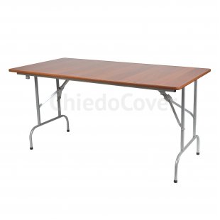 Table Leader 1, walnut, frame - silver