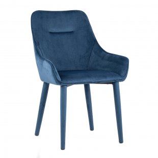 Chair Diana blue-green velour legs