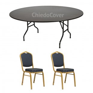 Dining group table Leader 3, 2 chairs Hit 25mm