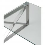 Coffee table 120*60 Cross silver