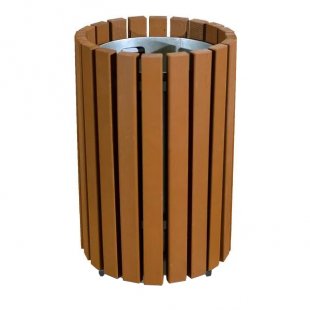 Wooden urn with anchors