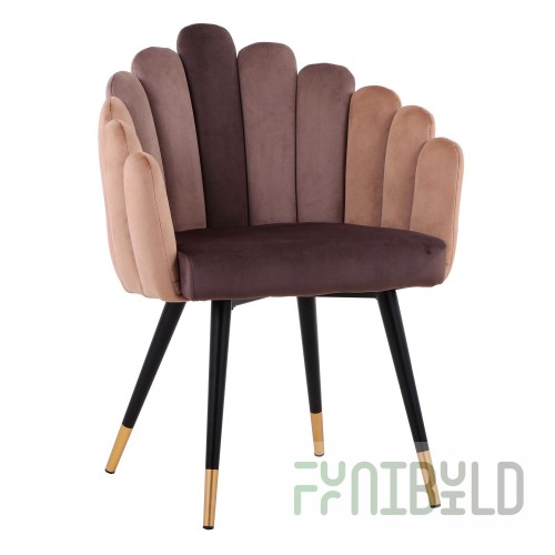 Armchair Camellia chocolate