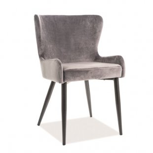 Signal passo II velvet chair, grey