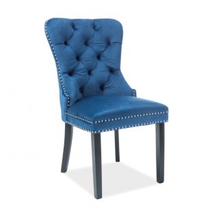 Signal august velvet chair, blue