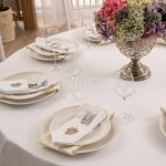 Set of banquet textiles for 8 persons, euro