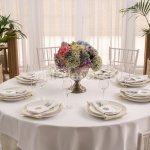 Set of banquet textiles for 8 persons, euro