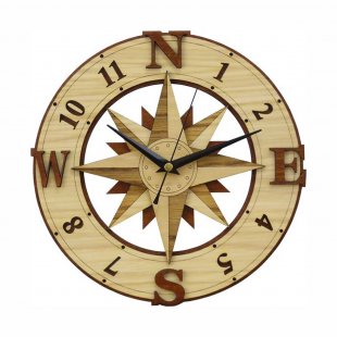 Wall clock Compass