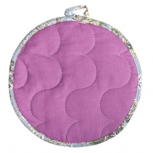 Round potholder Fuchsia