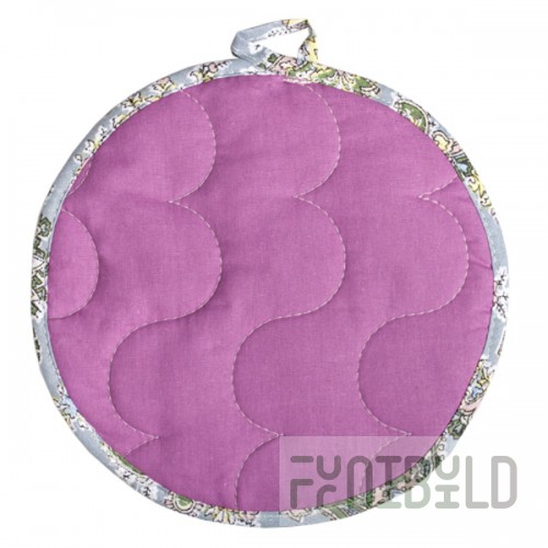 Round potholder Fuchsia