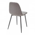 Cassiopea chair, light grey velour, black legs Cassiopea chair, light grey velour, black legs