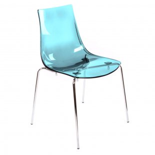 Chair LED-I aquamarine transparent