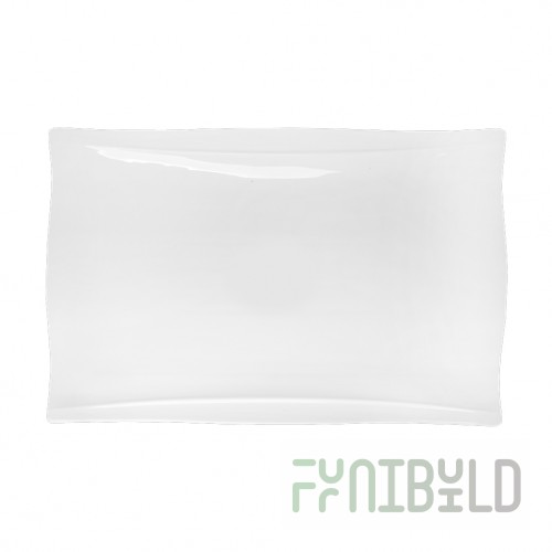 Rectangular dish 360x250 in Royal White 4, 12
