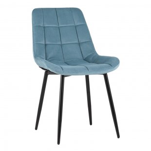 Chair Flex velour dusty blue