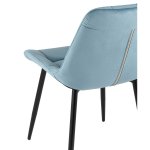 Chair Flex velour dusty blue