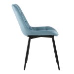 Chair Flex velour dusty blue