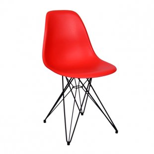 Eames M chair red