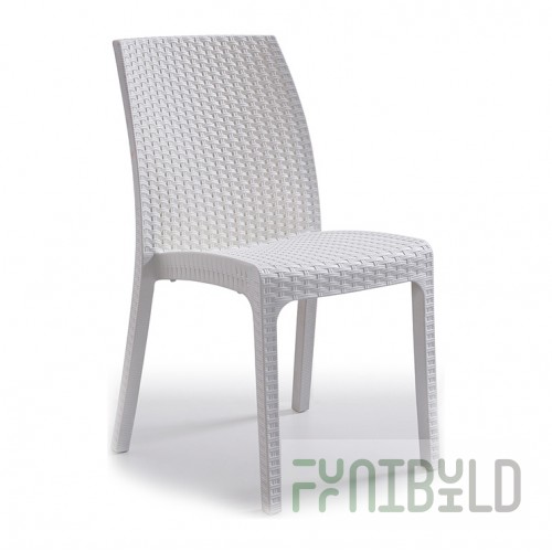 Plastic chair Virginia, white